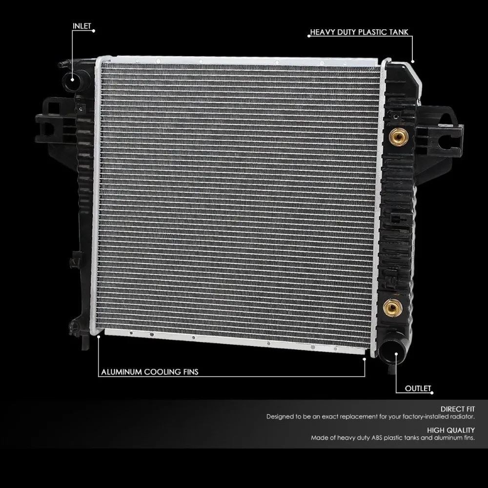 

OEM-RA-2481 Радиатор прямого монтажа в стиле OE с полным алюминиевым сердечником, совместимый с входом 02-06 Liberty 3,7 л, 1-1/2 дюйма, выходом 1-13/16 дюйма