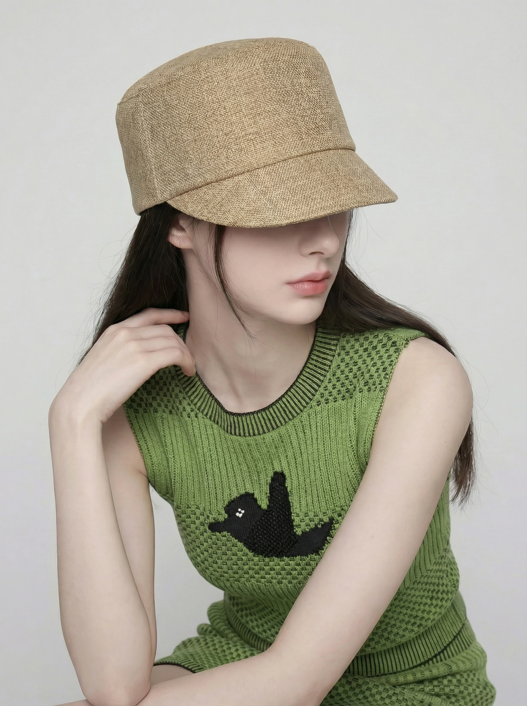 nouvelle-collection-printemps-2026-chapeau-Equestre-en-lin-style-japonais-casquette-bec-de-canard-amincissante-vintage-et-Elegante-pour-femme