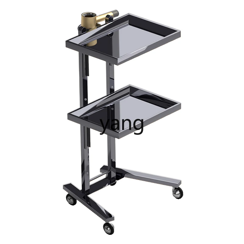 

Yjq Stainless Steel Beauty Salon Cart Hair Scissors Hair Folding Tool Cart Hair Salon Hot Dyeing Car