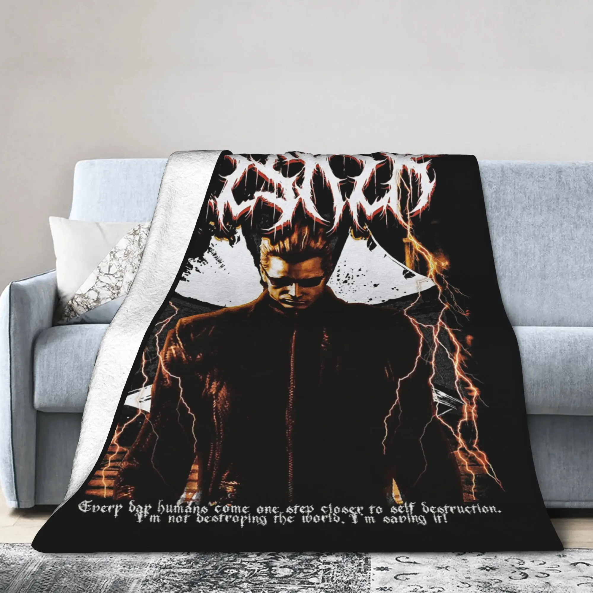 Vintage Limited Albert Wesker Residents Evils  Blanket Flannel Multifunction Soft Throw Blankets for Bed Bedroom Bedding Throws