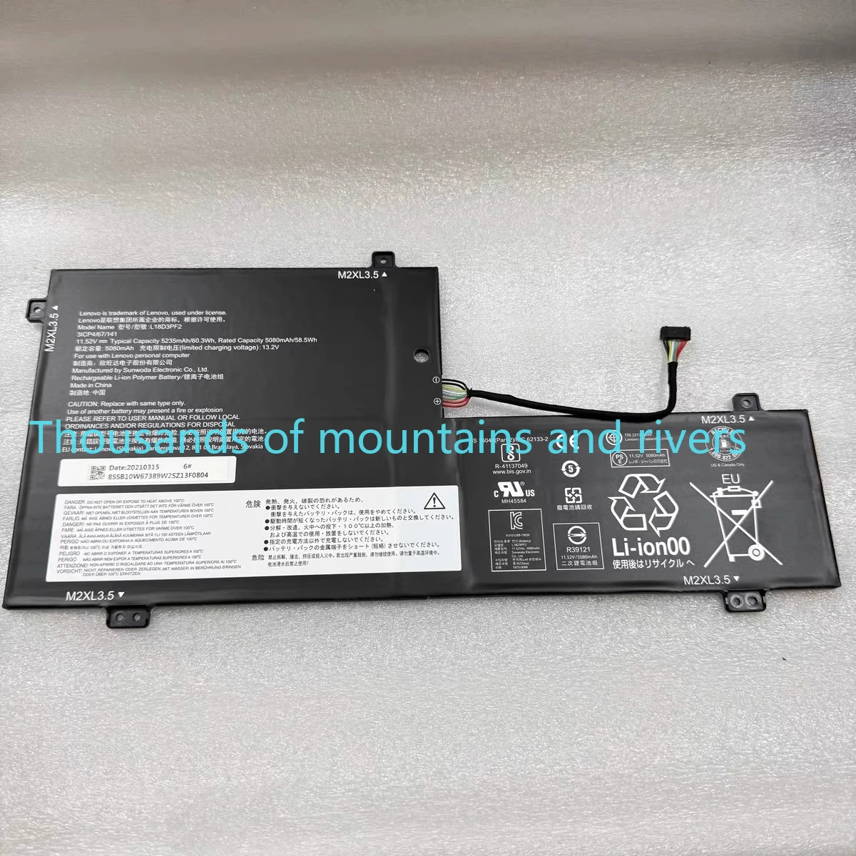 

L18M3PFA L18D3PF2 Аккумулятор для ноутбука Lenovo Yoga C740-15IML C740-15IML-81TD серии 5B10T83739 5B10T83740 5B10W67402