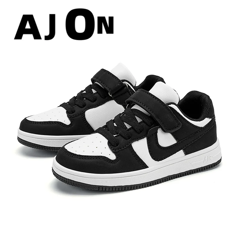

Boys and girls sports students non-slip light shoes children running shoes classic leather casual shoes size 29-39