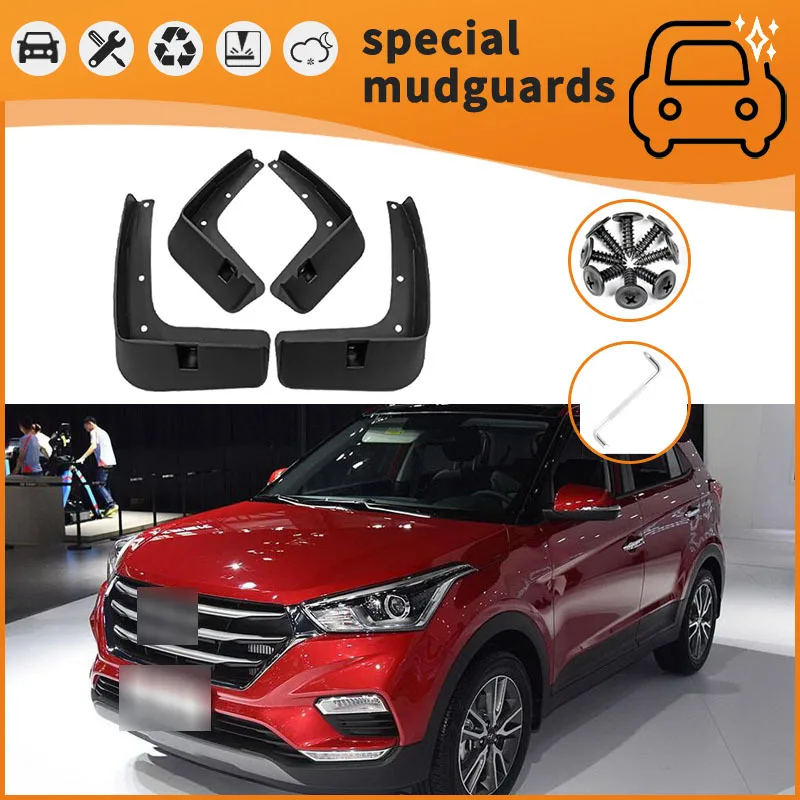 

For 14-24 Hyundai IX25 models Mudguards Fender Mudflaps Front Rear Flares Splash Guards Cover Car Accessorie