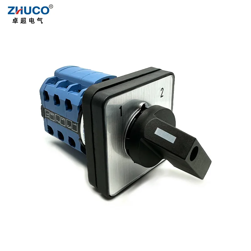 

ZHUCO SZW26/LW26-20A/N33.3 Двухканальный ON-ON 12-контактный 3-полюсный двухпроводный переключатель питания Механический кулачковый переключатель управления