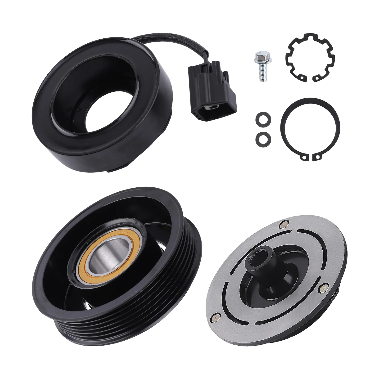 

AC Compressor Clutch Kit For GMC Acadia V6 3.6L w/ 6-Groove 2007 2008 20844676