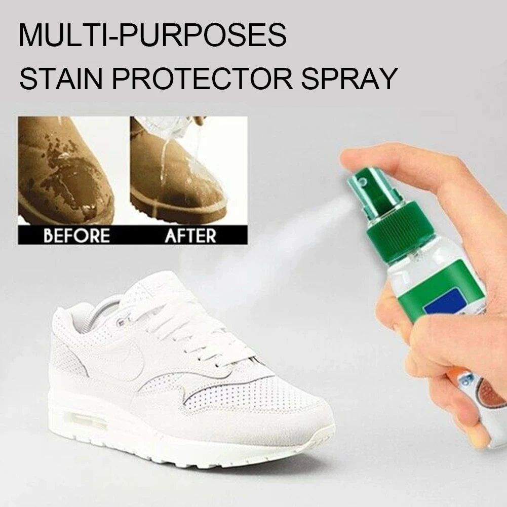 100Ml Shoes Stain Repellent Protection Waterproof Spray Hydrophobic Coating for Shoes Anti-Oil Outdoor Protective Cover Shoes