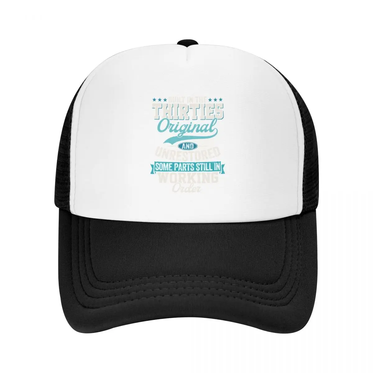 

Vintage Built In The Thirties Original & Unrestored 30s Birthday Baseball Cap tea Hat Hood Mens Hats Women's