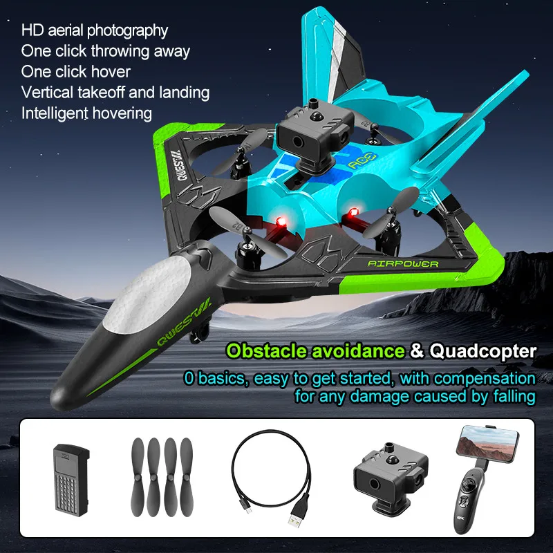 V31 RC Avión de Control remoto 2,4G Control remoto avión de combate planeador EPP espuma juguete RC Drone Quadcopter regalo para niños