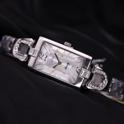 Top Julius Lady Women's Watch Mother-of-pearl Japan Quartz Fashion Hours Chain Lovely Business Girl Birthday Gift Box