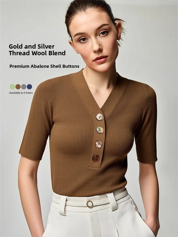 

Женская облегающая трикотажная кофта с V-образным вырезом и открытой передней частью, без рукавов, повседневная, из полиэстеровой смеси, весенняя новинка