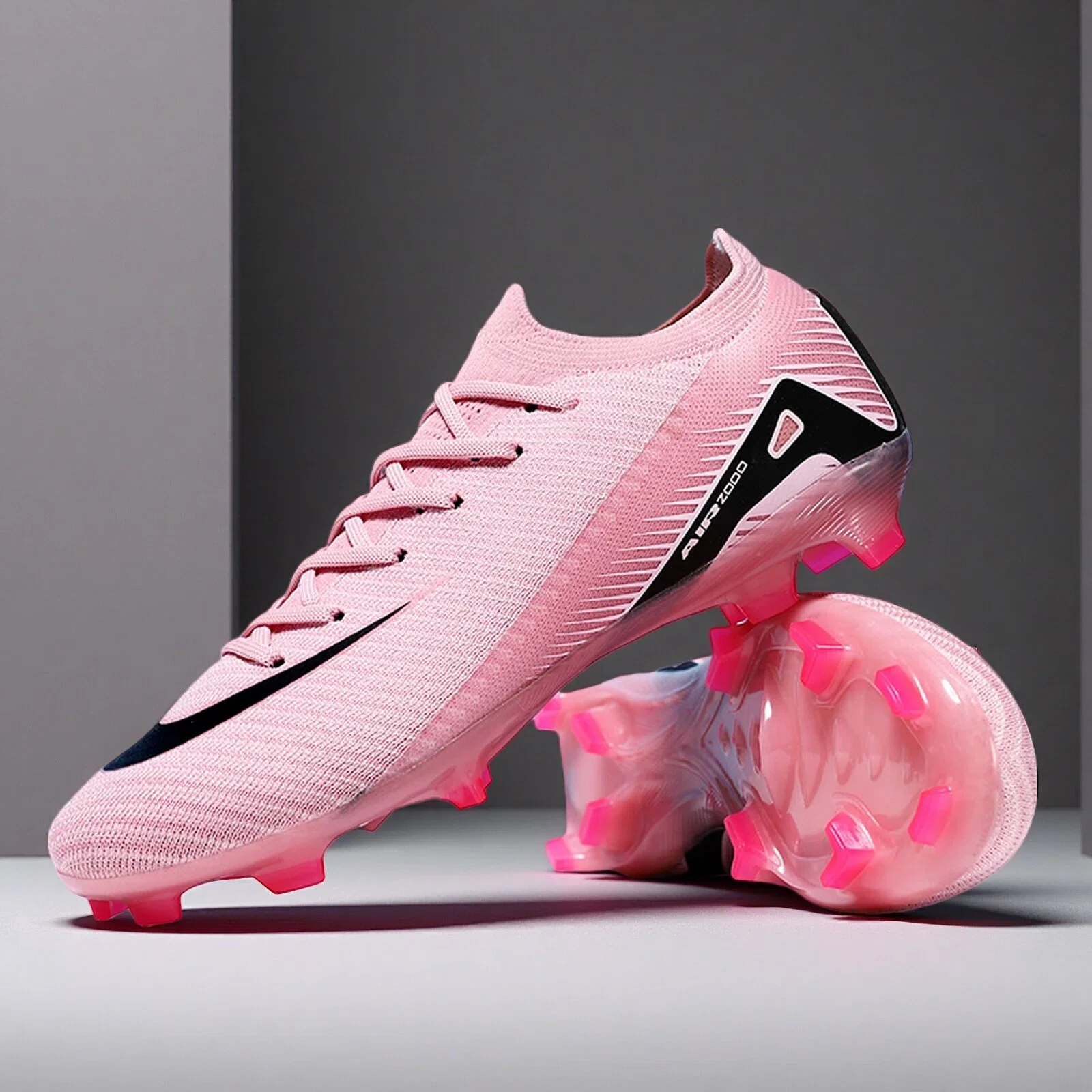 

Men Soccer Shoes Ankle Adult Studded Sports Non Slip Match Football Boots Society Professional Breathable Women Football Shoes