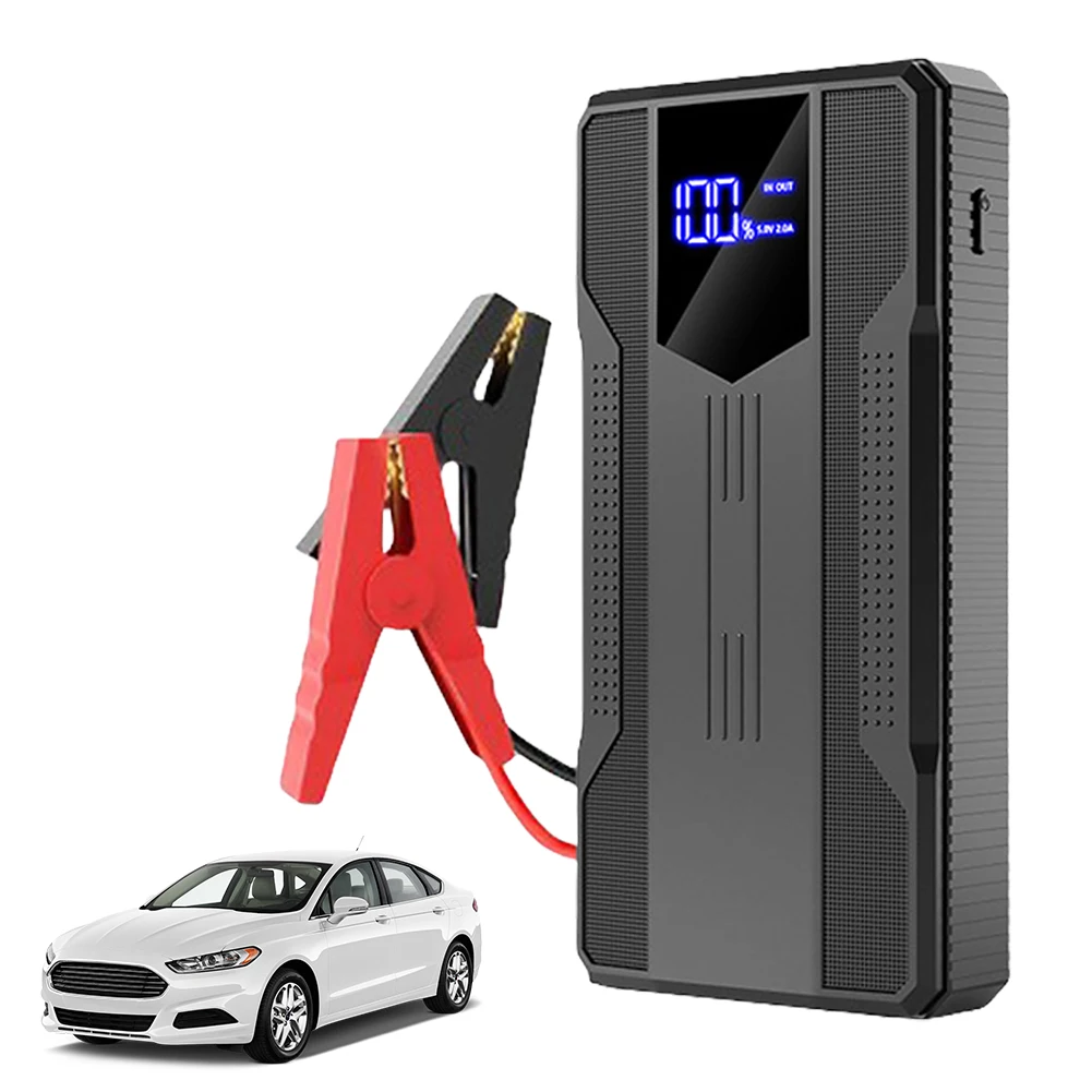 Car Battery Charger Digital Display Multifunctional Power Bank 20000mAh Car Starting Device with Light Car Emergency Booster 12V