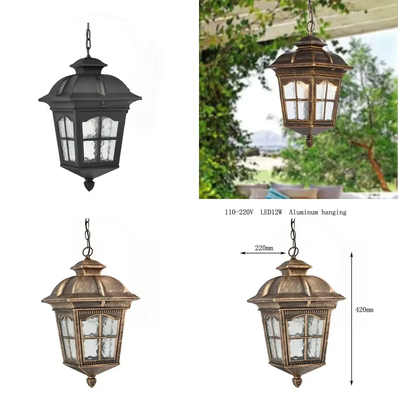 for  American  European LED Plastic Outdoor  Chandelier IP65 Waterproof  Gardens and Corridors