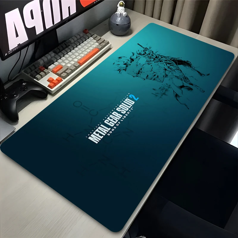 Mauspad für Computer, Gaming, Laptop, Metal Gear, solide PC-Matten, Tastaturen, Zubehör, rutschfeste Matte, Schreibtischmatten, Gamer-Teppich, Mausepad