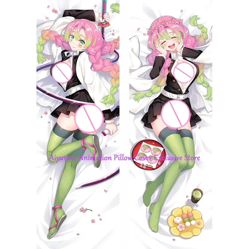 

Anime Pillow Cover Dakimakura Mitsuri Kanroji 2 Side Printed Hugging Body Pillowcase Cushion Cover Bedding Decor