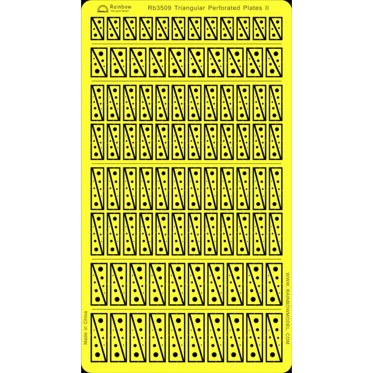 

Радуга Гравирующая часть PE 1/350 Трехперфорированная пластина II RB3509