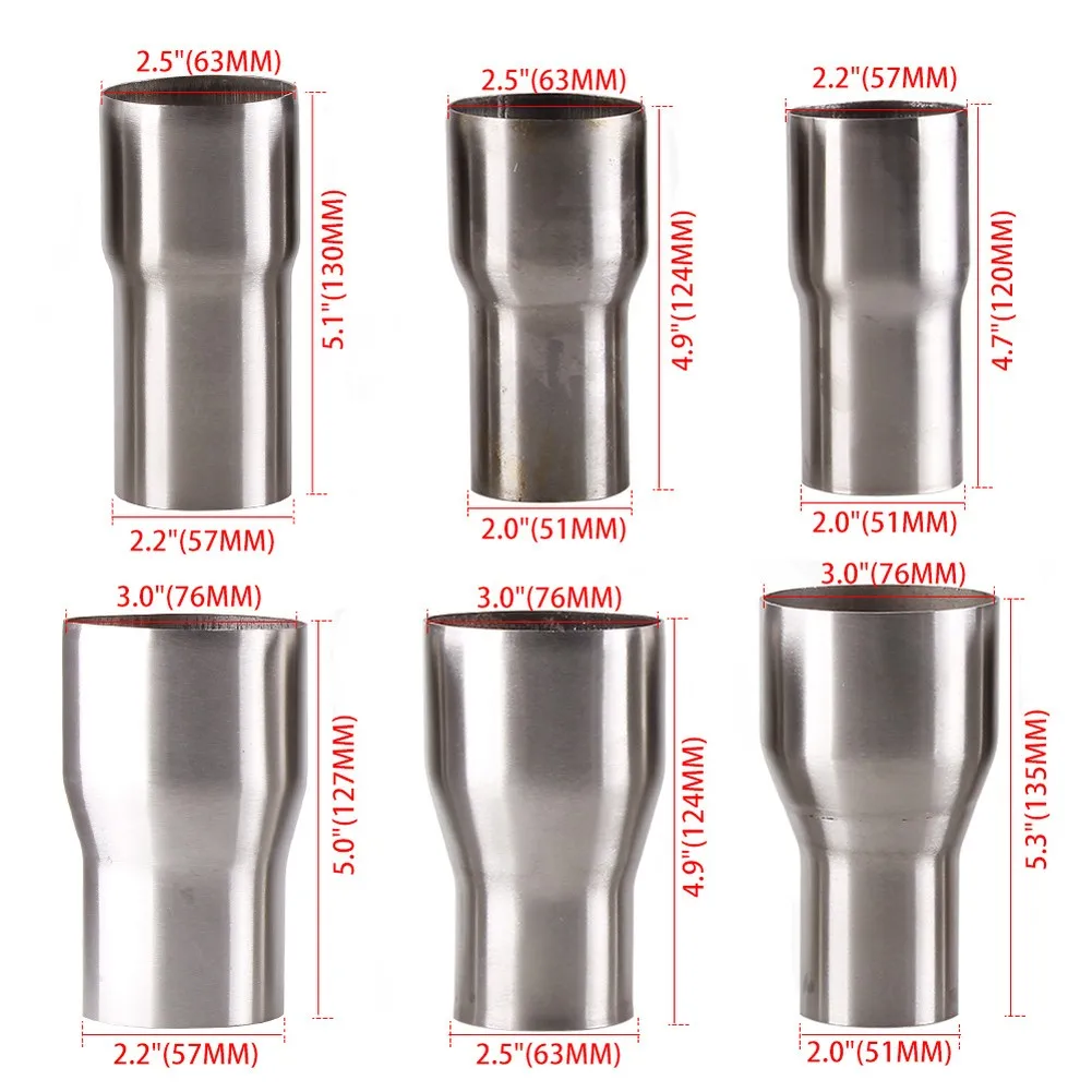 

Соединительная труба из нержавеющей стали для сварки, для систем выхлопа/HVAC/промышленных выхлопных систем, фитинг для труб с переменным диаметром