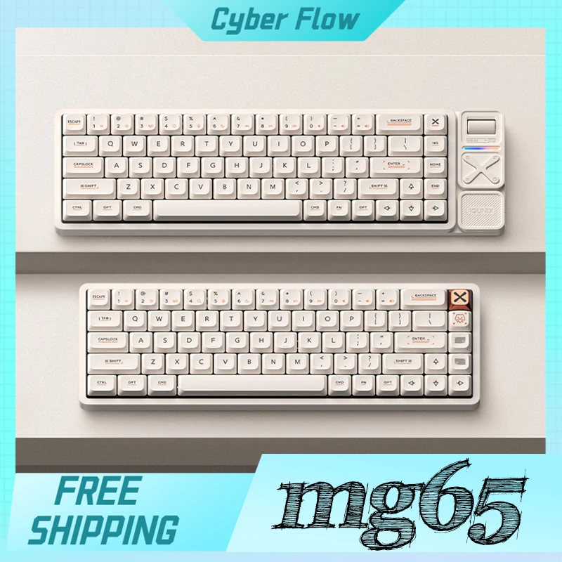 

Iqunix Mg65 Mechanical Keyboard Dwarf Axis 2.4g Customized Wireless Three-Mode Keyboard 68key Aluminum Keyboard For Office Gifts