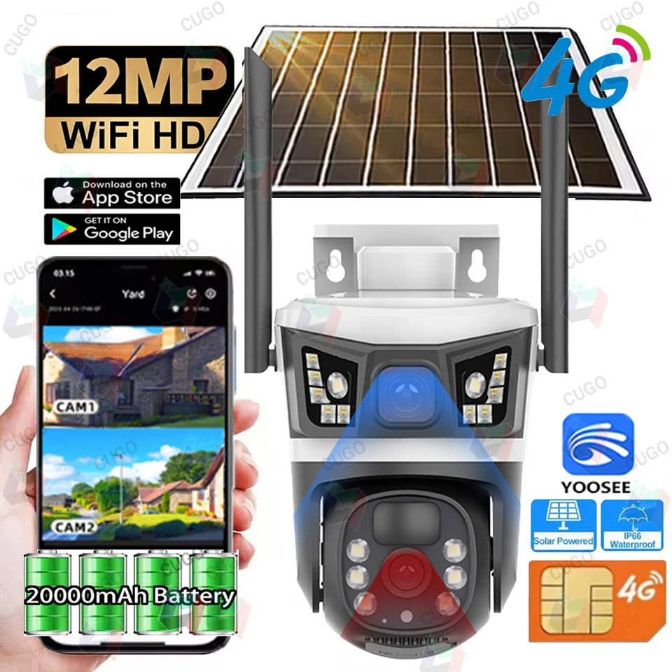 12MP 6K Solar Secur…