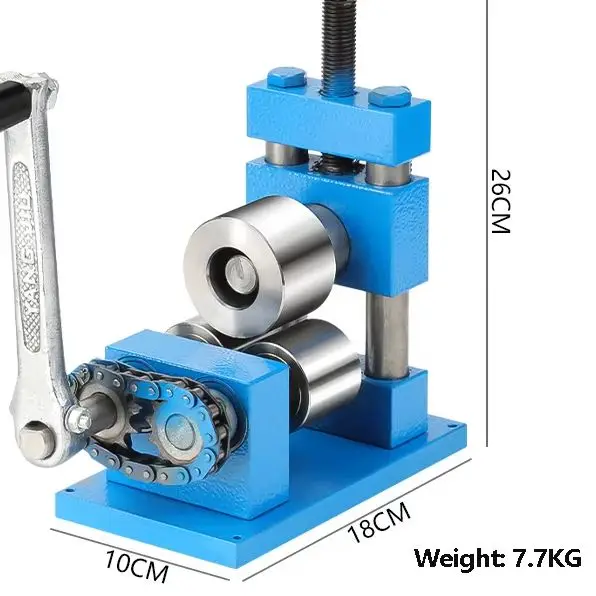 Multifunctional Hand Crank Ring Bracelet Tool One Machine Dual Purpose Roll Forming Machine Ring Bracelet Bending Machine
