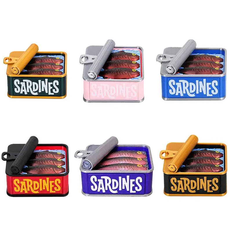 Canned Sardine Fidget Toy Clickable Sensory No Disturbing Sound for Office Stress Relief Student Exam Anxiety Reduction