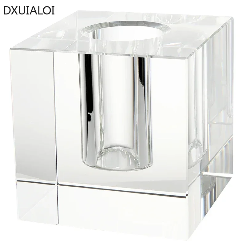Crystal transparent glass vase Modern simplicity Flowerpot Hydroponic plant container Home decoration accessories Flower vases