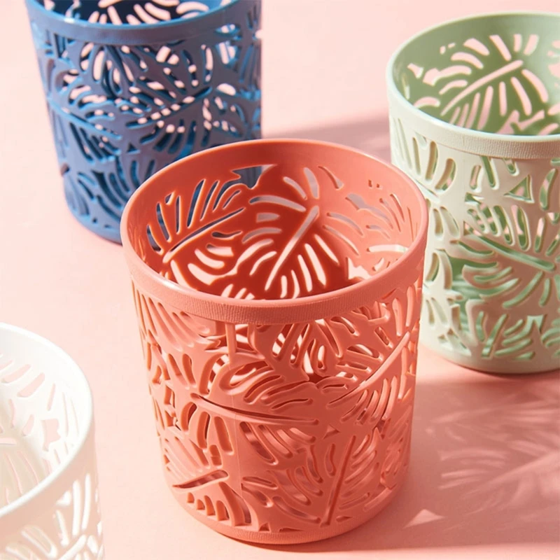 Nachahmung Rattan Stift halter niedlichen Feder mäppchen Schreibtisch Veranstalter Make-up Pinsel Aufbewahrung sbox Büro Schule Briefpapier Lieferungen