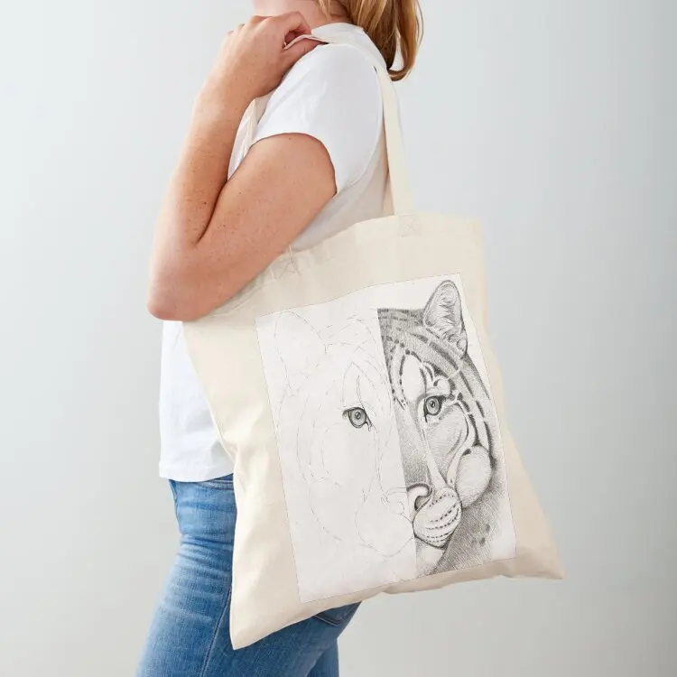 

Implied Symmetry Tote Bag Big bag reusable shopping bags bag for beach sacs de shopping