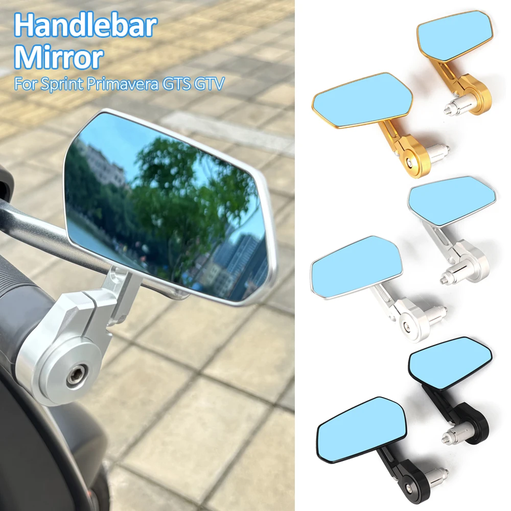 

Зеркала заднего вида треугольной формы из алюминия с ЧПУ для мотоциклов Vespa GTS 300, GTV, Sprint, Primavera 150.