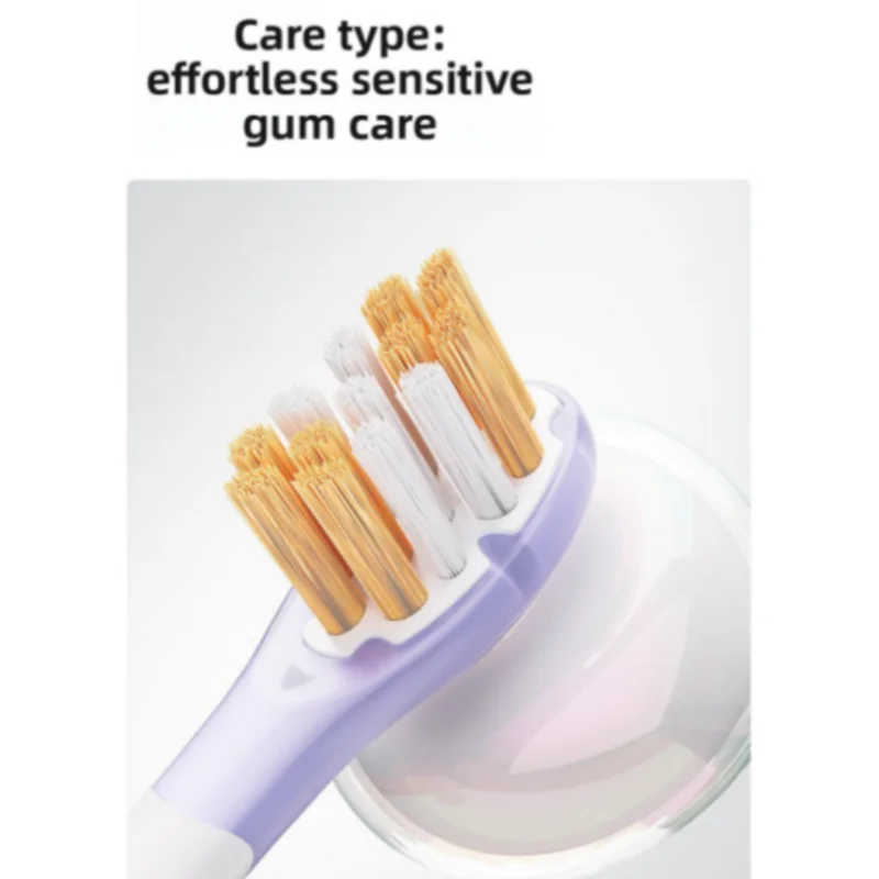 Compatible Replacement Heads Philips Hx3/6/9 Budget Pack 1-Year Supply Silicone Brush Head Medium Bristles Electric Toothbrush