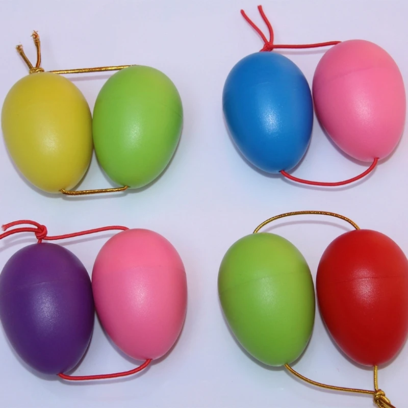 Y1UB 6 Pezzi Uova Shaker Strumento Musicale Percussioni Maracas Uova Giocattolo per Bambini Uova Colorate Shaker per Imparare