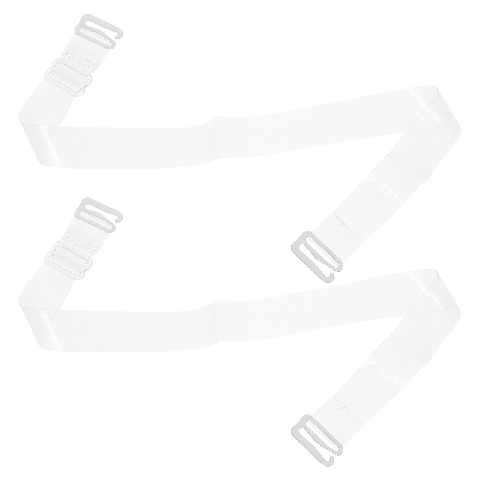Par de tirantes transparentes invisibles para sujetador, elásticos, ajustables, de repuesto, antideslizantes, perfectos para camisetas sin mangas