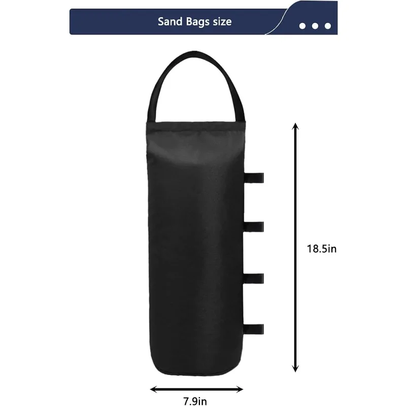 112 LBS Canopy Weights Sand Bags for Canopy Outdoor Advertising Tent Sunshade Fixed Windproof Pop up Tent（No Sand) 4-Pack