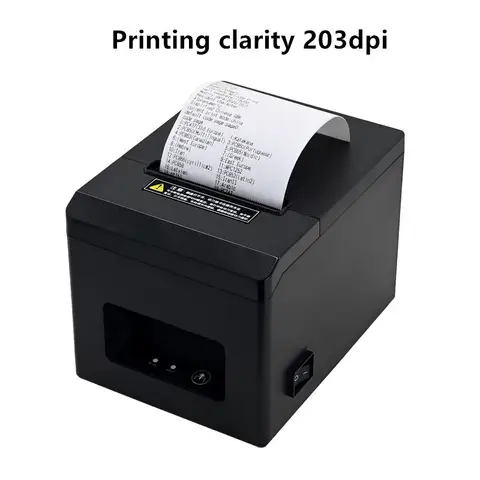 80 mm POS-termisk kvittoskrivare med automatisk skärare, kassalåda, USB/LAN/Bluetooth/WIFI för Android/iOS/Windows/Mac 12 best sales POS-terminalmaskin - №6