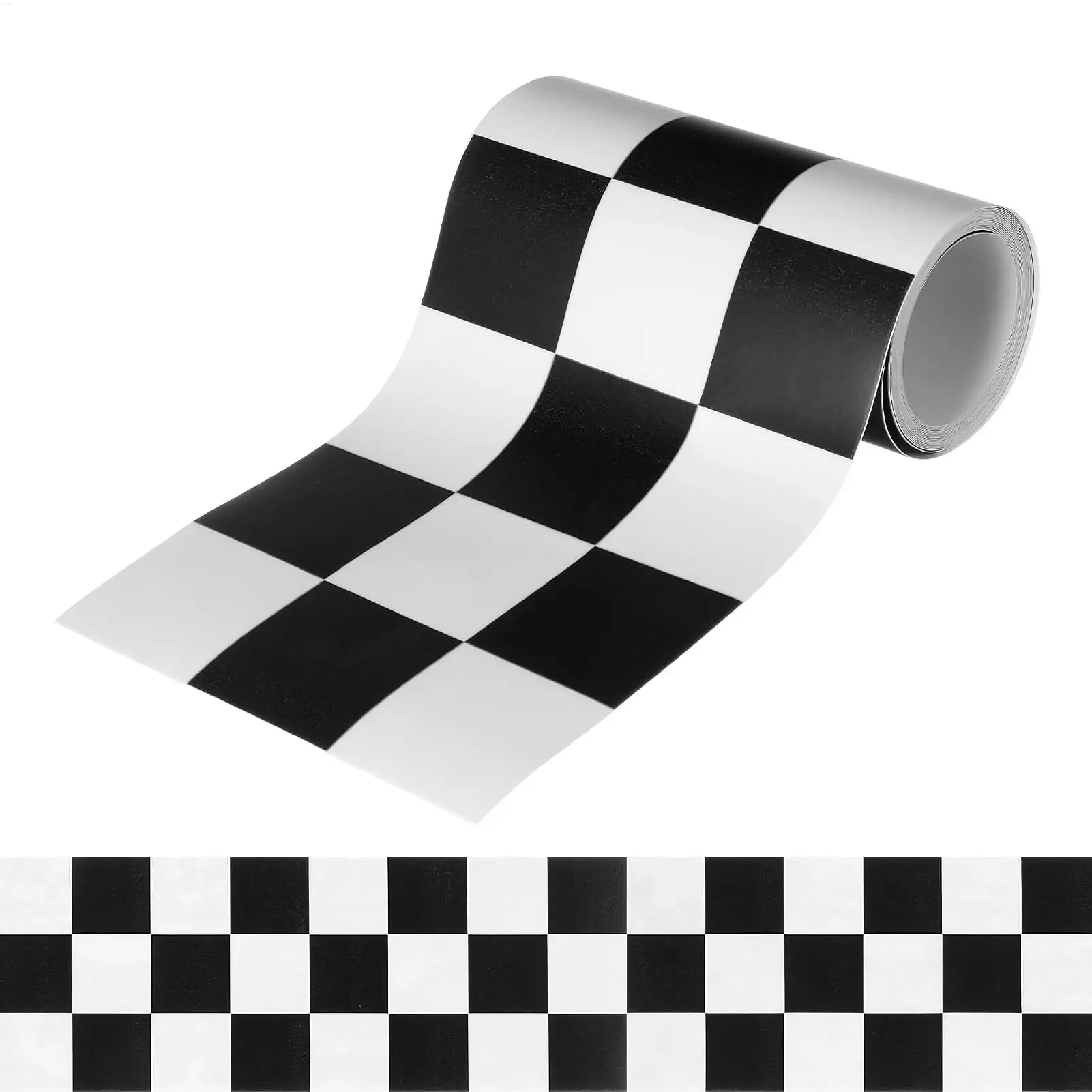 

Декоративная окантовка для доски объявлений 240 x 10 см, клетчатая, для класса, офиса, школы, дверей, вечеринок, дней рождения, праздников, дома