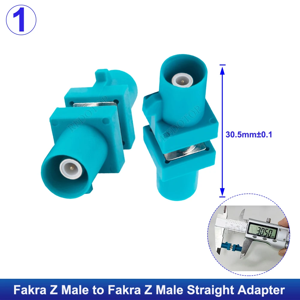10Pcs/Lot Universal Z-Type FAKRA Straight-Through Adapter, Fakra Z-JJ  Fakra Z-JK Fakra Z-KK Straight 50Ohm RF Connector