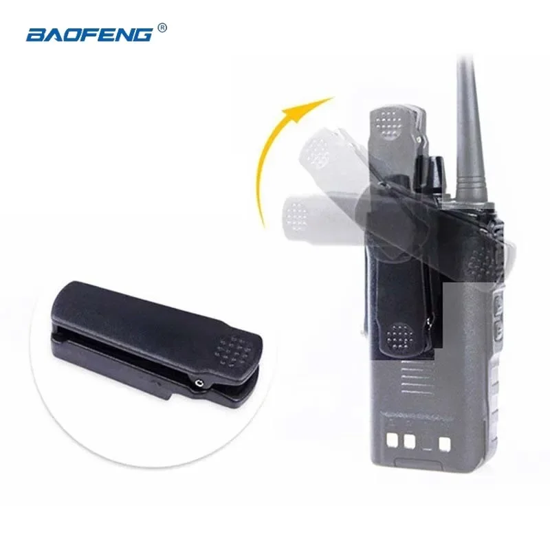 10 pz Baofeng CLIP-14 Clip posteriore Walkie Talkie Clip da cintura per UV-XR A-58 UV-9R Plus GT-3WP UV-5S BF-9700 accessorio Radio bidirezionale