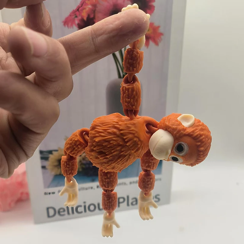 Realistic Movable Joints Protect Punch The Monkey Orangutan Figurine, Hot Sale Home Desktop Decor for Collection & Holiday Gift