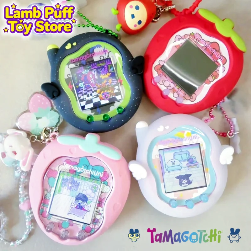 

Умный защитный чехол Tamagotchi Uni Angel Whisper Strawberry Luoxiaohei Series, силиконовый резиновый материал, аксессуары против падения
