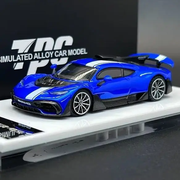 TPC 1:64 ONE Metal Blue Diecast Diorama Super Car Model Collection Toy