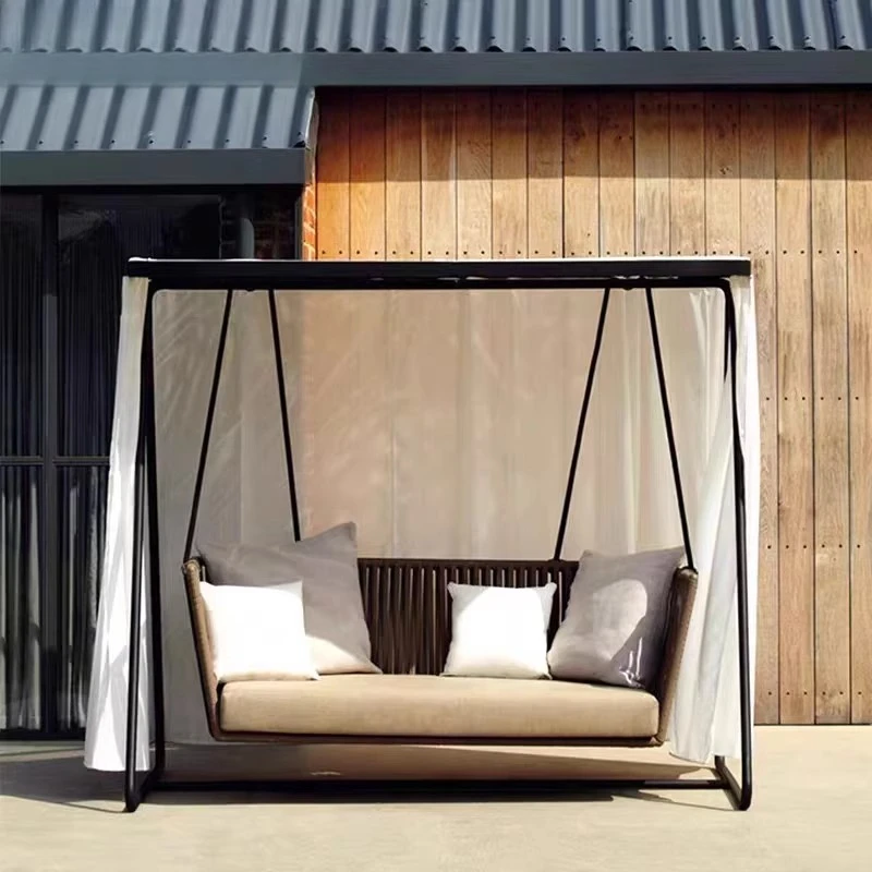 

Villa Internet celebrity Outdoor Bird's Nest Hanging Basket Double Hanging Chair Floor to Floor Swing Sun Terrace Rocking Lazy R