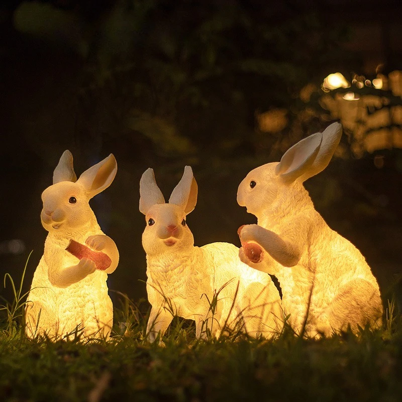 Animal cartoon luminous simulation bunny garden lawn light decorative light