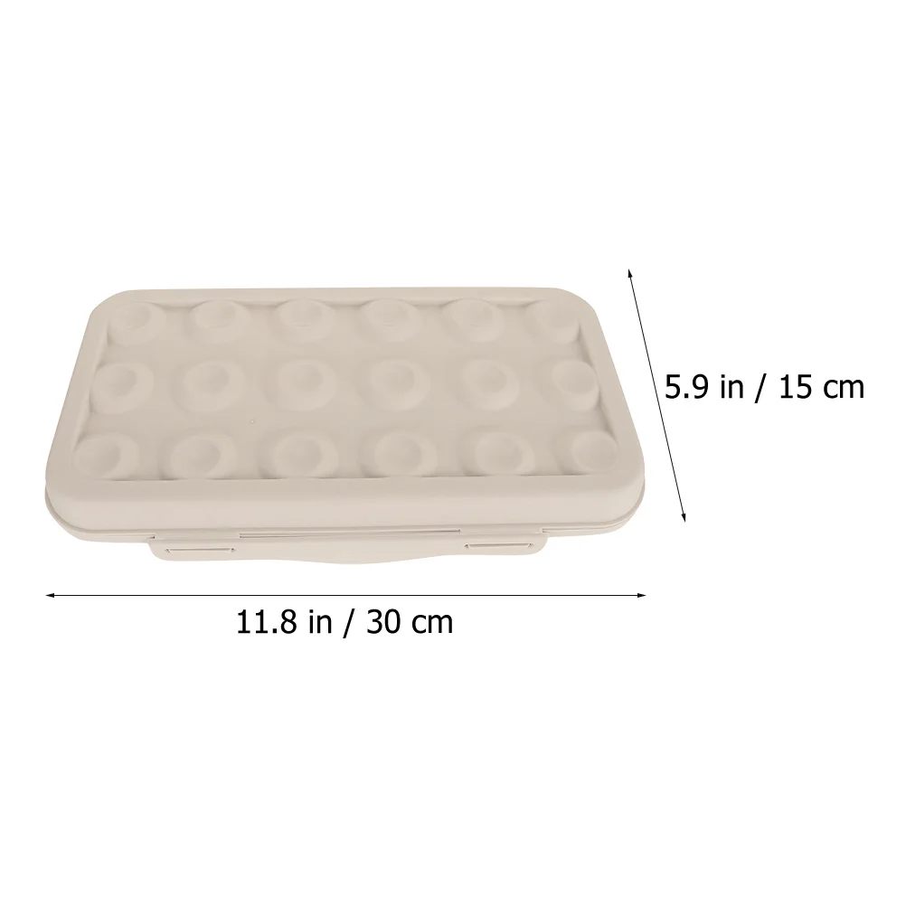 

Egg Box Household Organizer Wear-Resistant Case Freshness Protection Grid Design Refrigerator Storage Bright Color Airtight