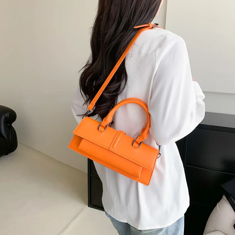 2023 New Stylish Rectangle Box Designer Small Square Portable Handbag Messenger Shoulder High Quality Women Leather Bag Purse