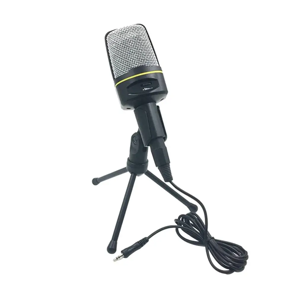 1 set Computer Condenser Microphone Black Noise Reduction Mic For Gaming Conference Desktop Laptop Microphone Kit