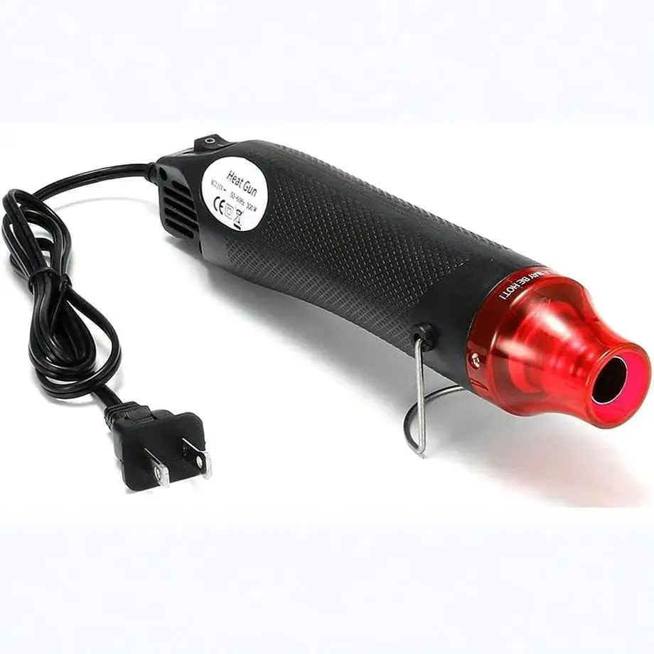 300W Mini Handheld Heat Gun Portable Electric Hot Air Gun for DIY Crafts Embossing Shrink Wrapping Paint Drying