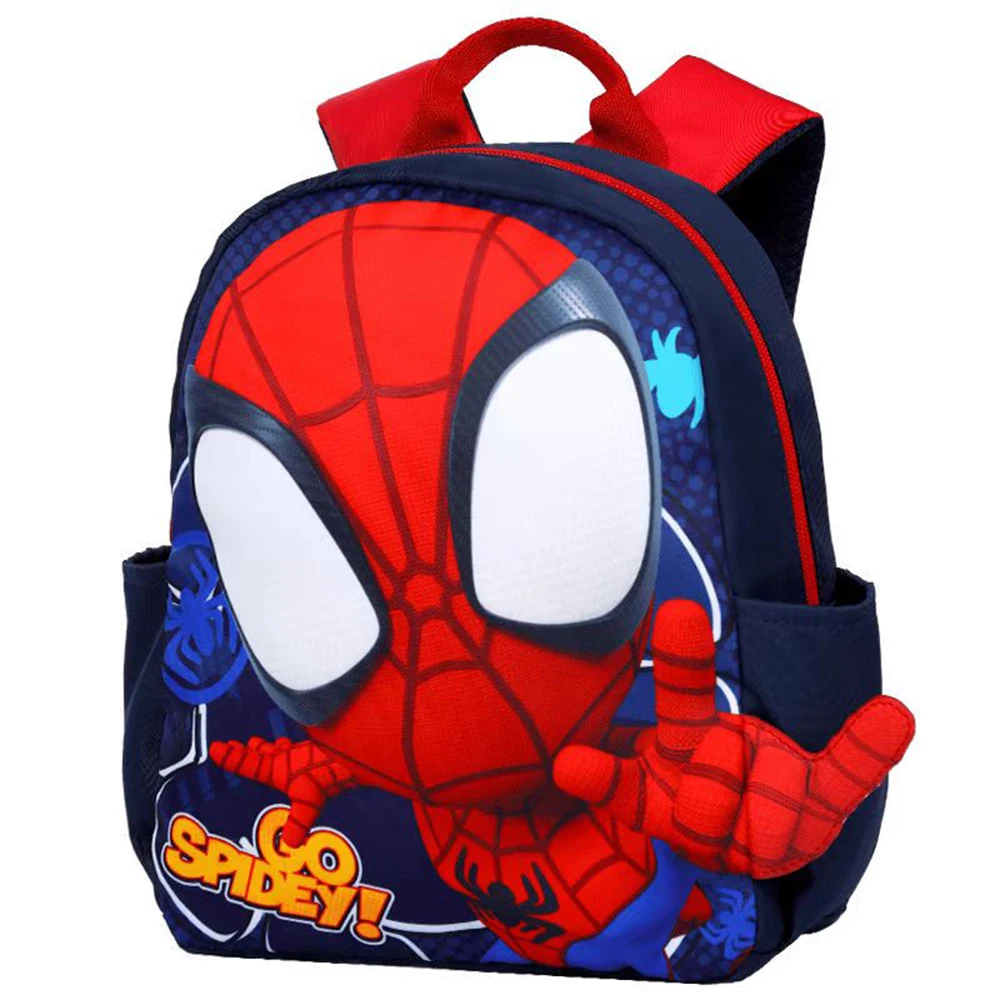 Disney 3D Spider Man Backpack for Children Cartoon Kindergarten Schoolbag Kids Cute Baby Ultra Light Waterproof Toy Storage Bags