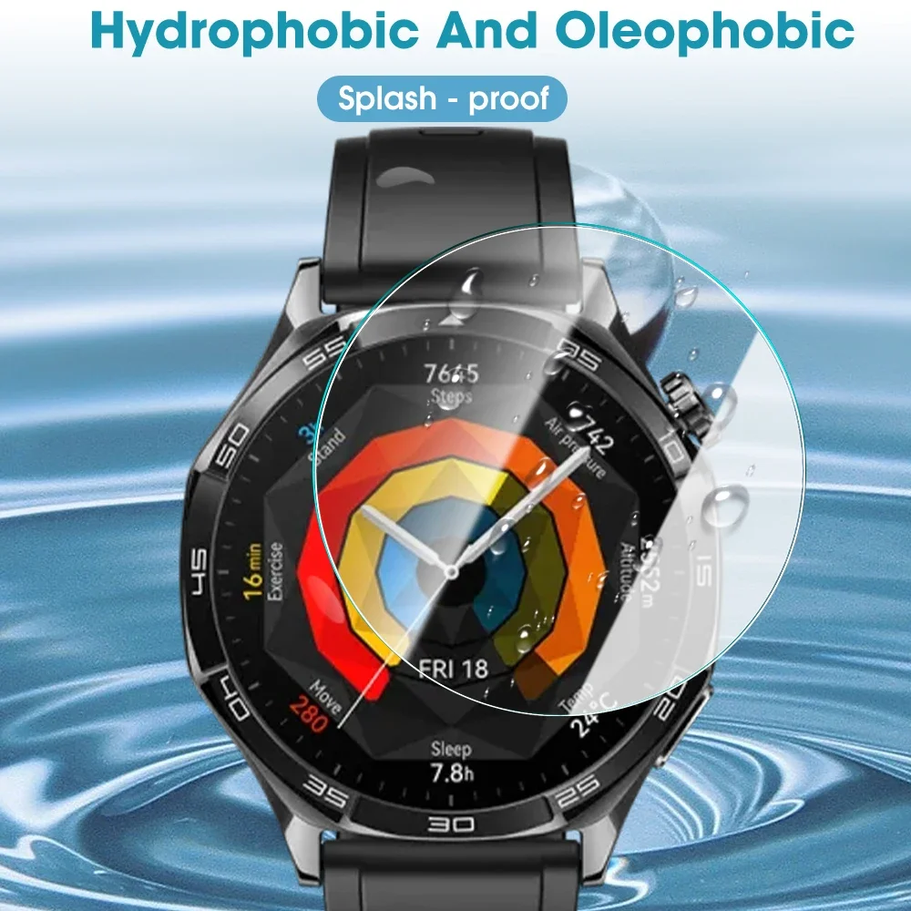 1-5PCS Tempered Glass Films For Huawei Watch GT5 41/46MM Smartwatch Accessories HD Clear Screen Protector Glass For Huawei GT 5