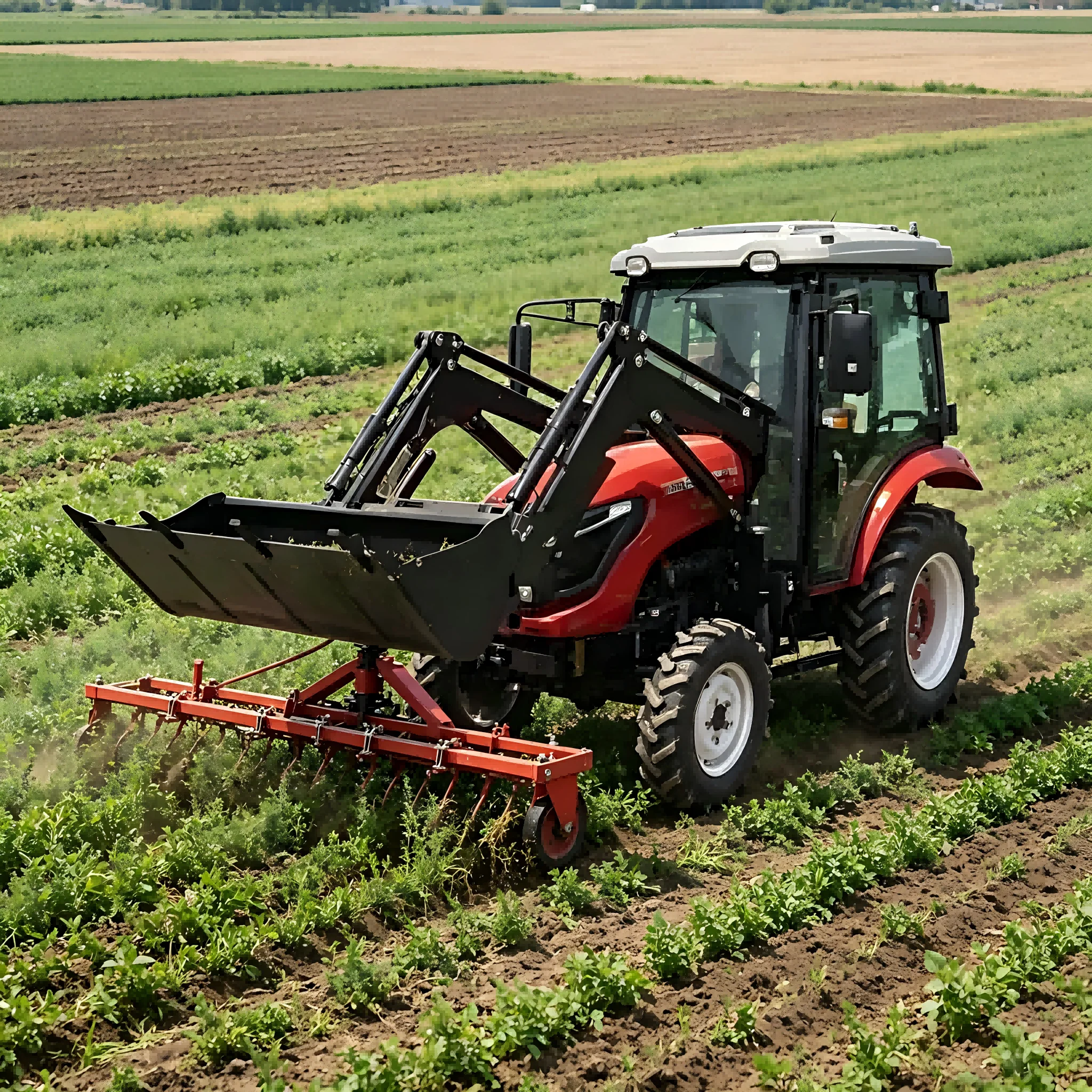 手頃な価格で大容量、コンパクトな4x4トラクター、フロントロ - Tractor Backhoe のレビューと価格