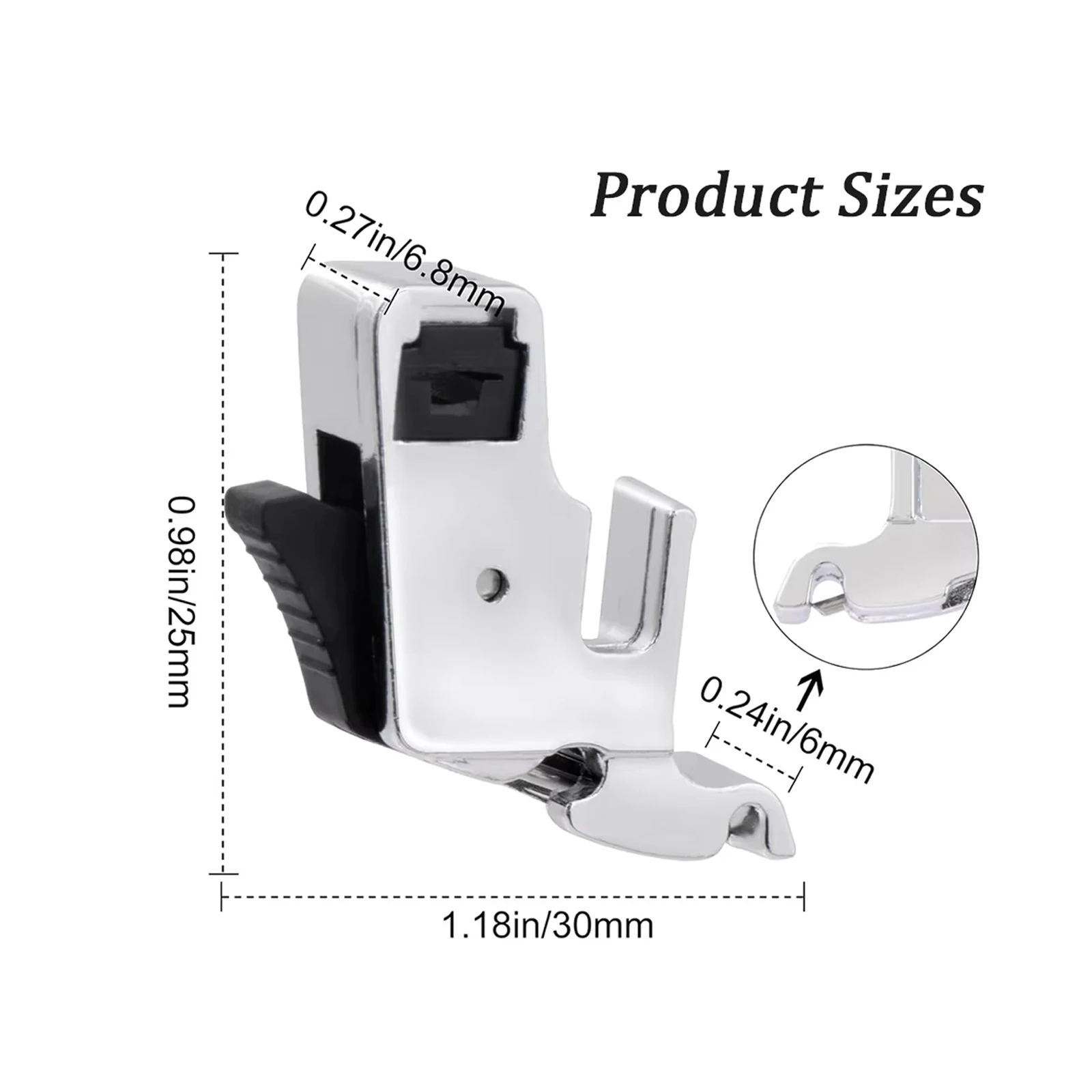 1Pc Domestic Low Shank Snap-On Presser Foot Adapter Quick Changer For Singer Brother Babylock Sewing Machine Accessories